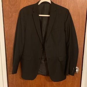 Classic Black Men's Blazer - Tailored Two-Button Jacket